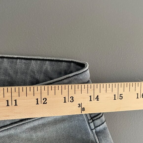 Sandrine Rose Womens 29 Jeans Gray Distressed High Rise Skinny Denim Grunge - Picture 6 of 8